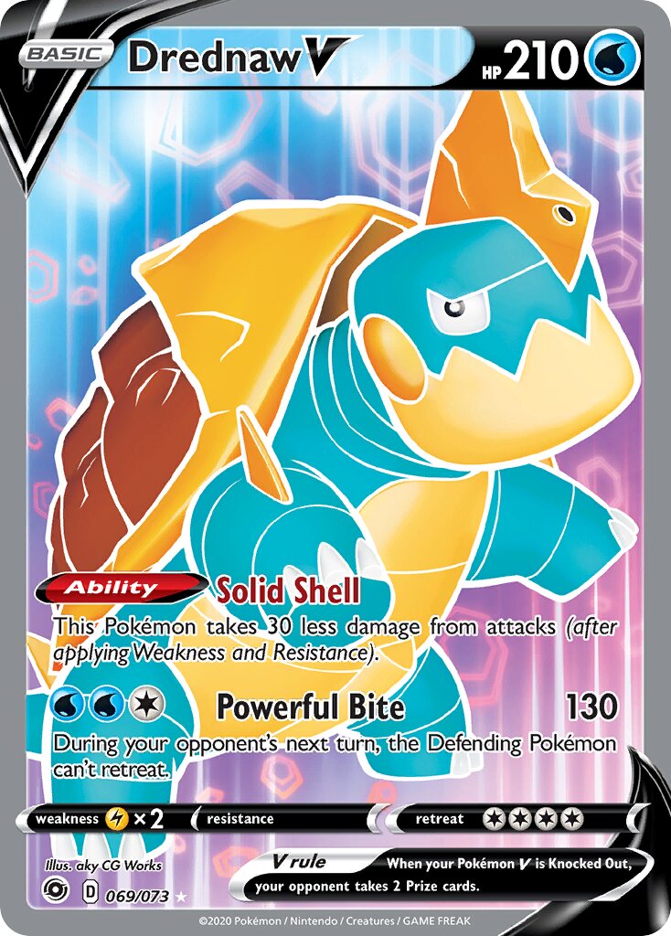 Drednaw V 069/80 — Champion's Path (English Pokémon TCG card)