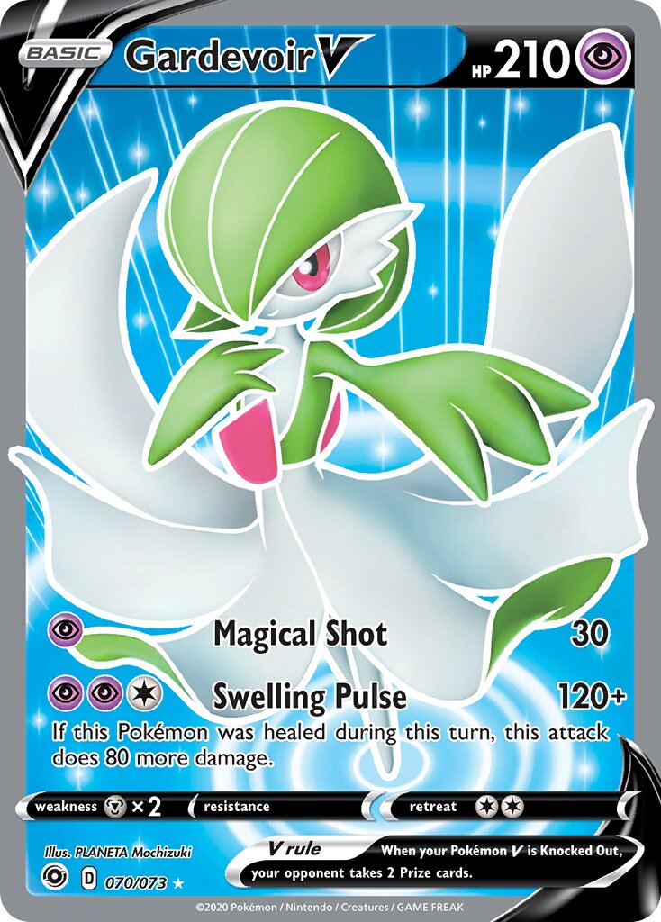 Gardevoir V 070/80 — Champion's Path (English Pokémon TCG card)