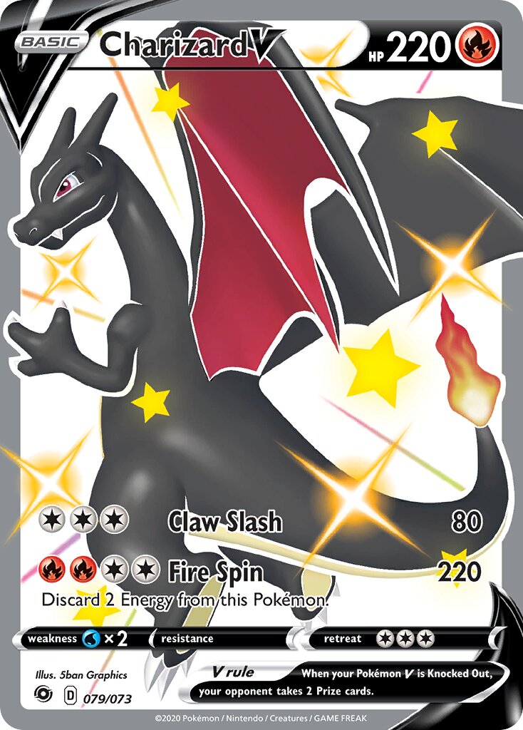 Charizard V 079/80 — Champion's Path (English Pokémon TCG card)