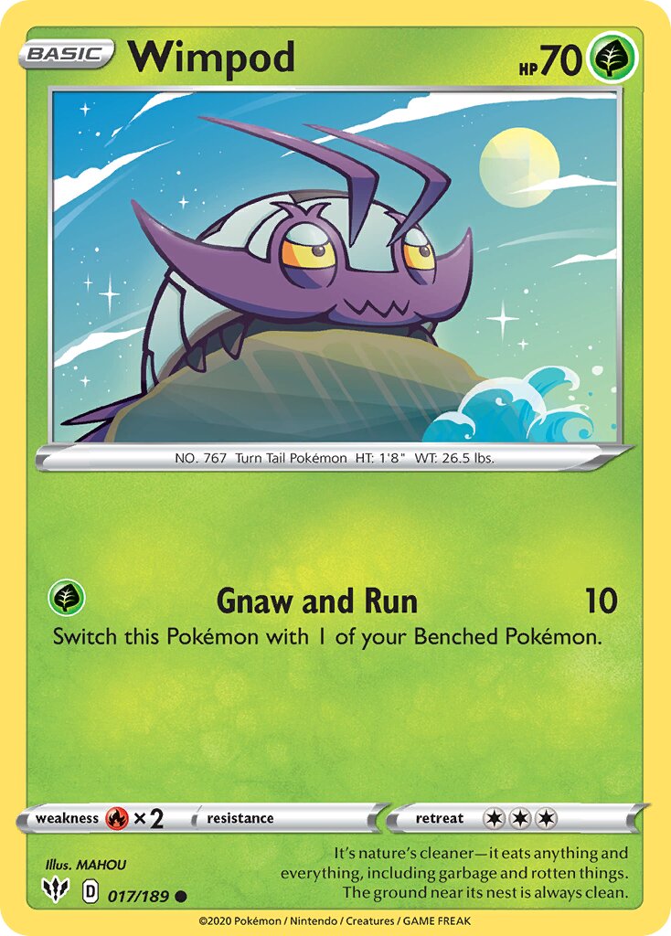 Wimpod 017/201 — Darkness Ablaze (English Pokémon TCG card)