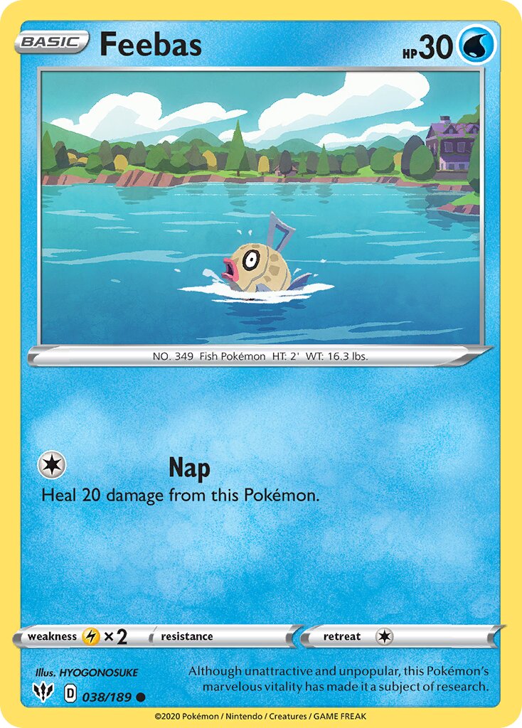 Feebas 038/201 — Darkness Ablaze (English Pokémon TCG card)