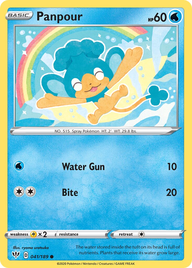 Panpour 041/201 — Darkness Ablaze (English Pokémon TCG card)