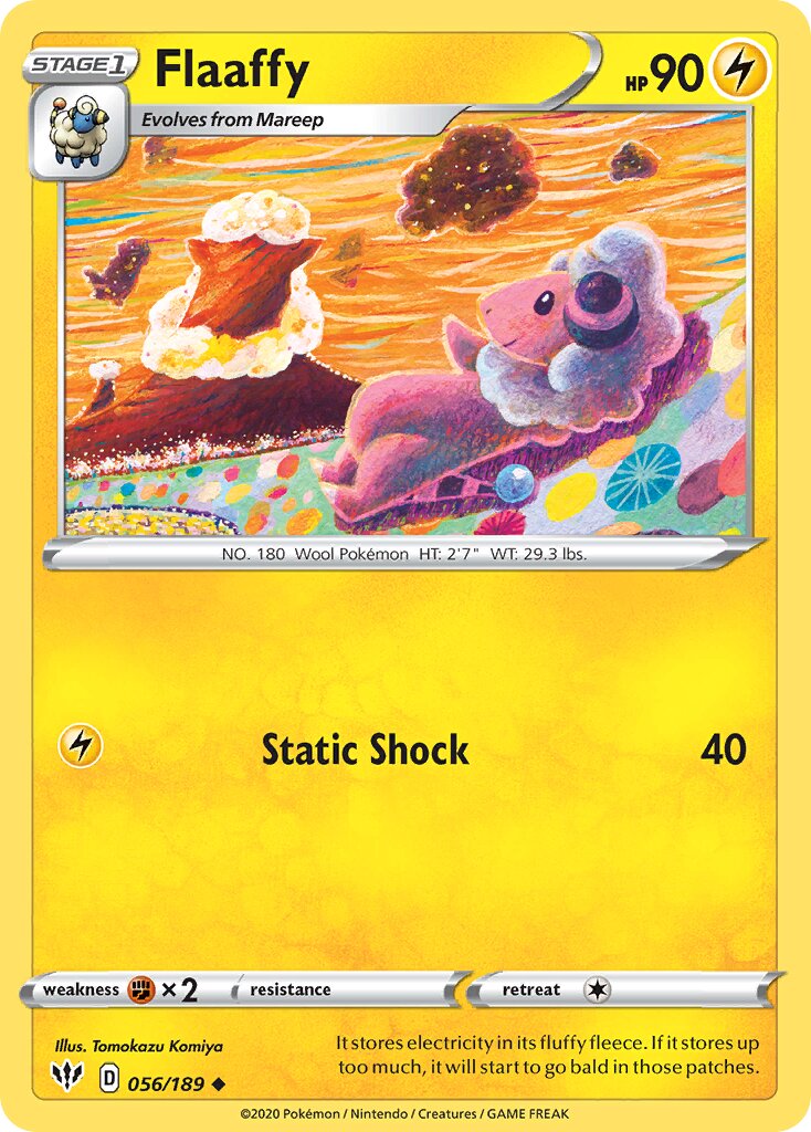 Flaaffy 056/201 — Darkness Ablaze (English Pokémon TCG card)