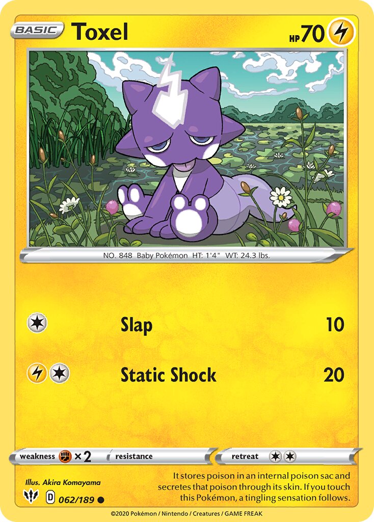 Toxel 062/201 — Darkness Ablaze (English Pokémon TCG card)
