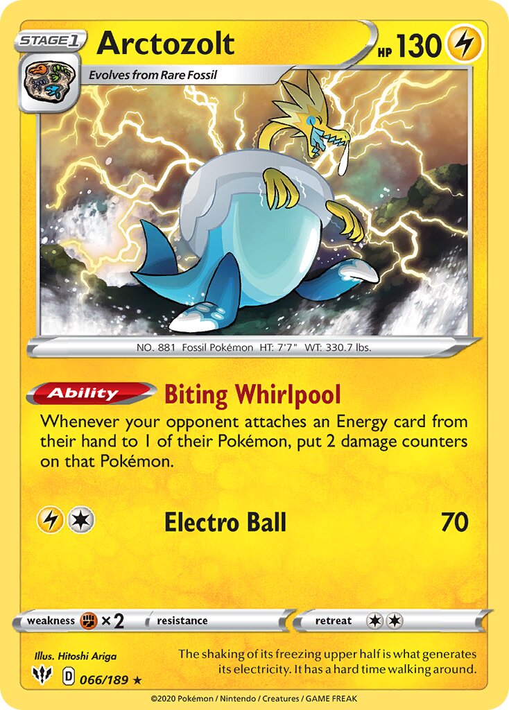Arctozolt 066/201 — Darkness Ablaze (English Pokémon TCG card)