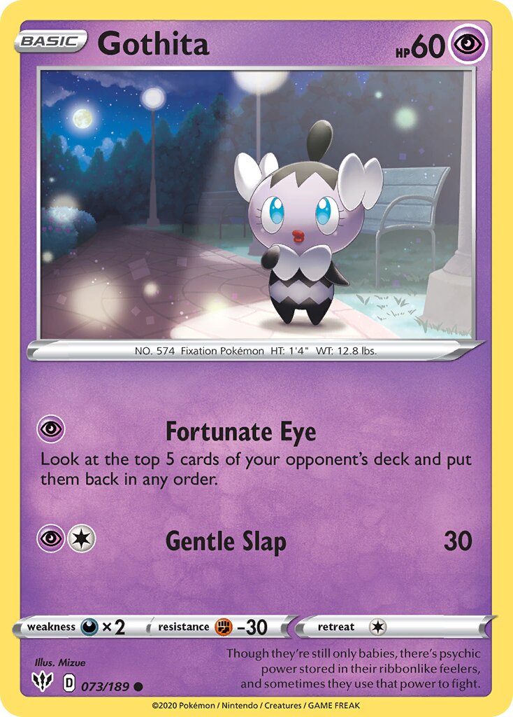Gothita 073/201 — Darkness Ablaze (English Pokémon TCG card)
