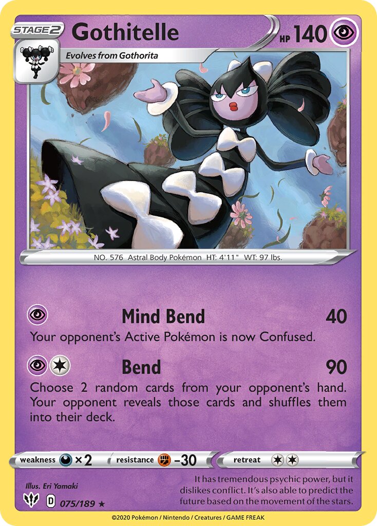 Gothitelle 075/201 — Darkness Ablaze (English Pokémon TCG card)