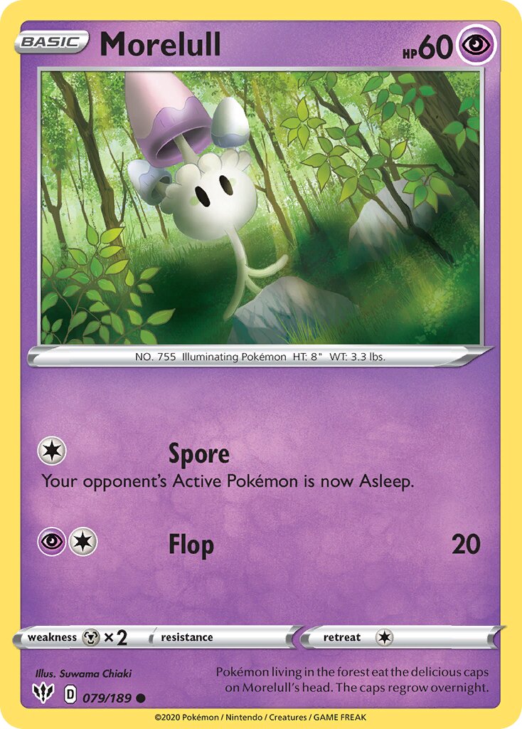 Morelull 079/201 — Darkness Ablaze (English Pokémon TCG card)