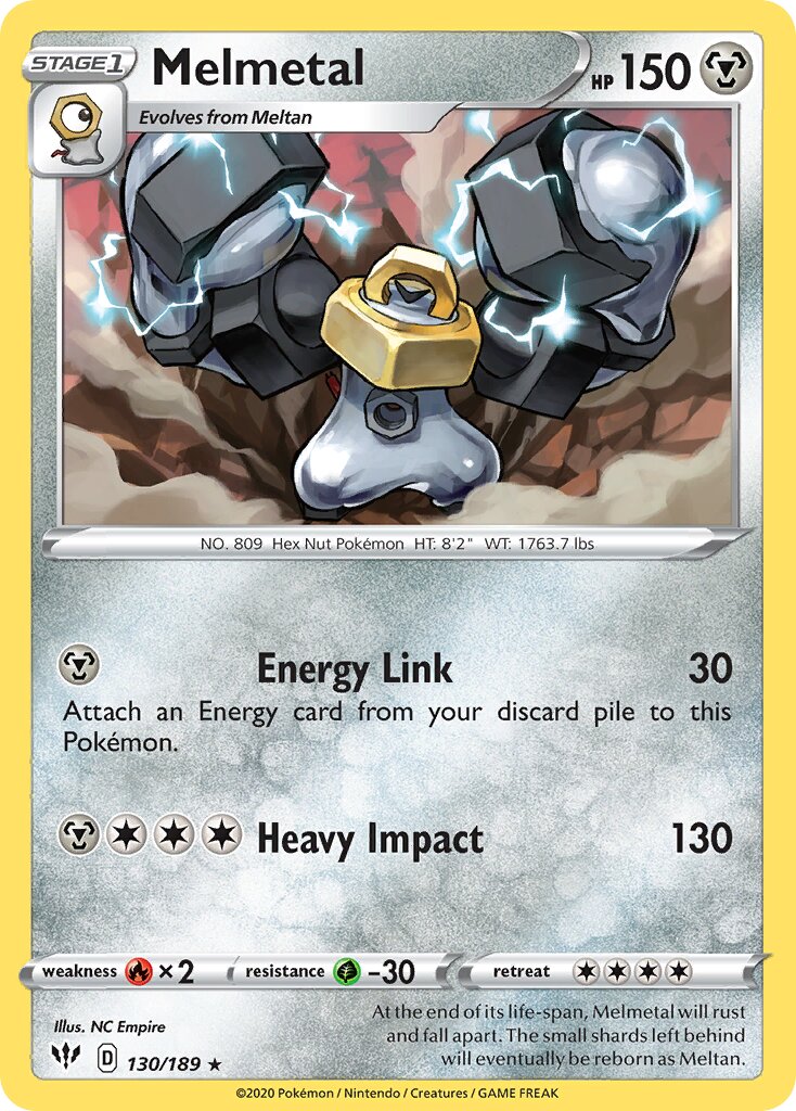 Melmetal 130/201 — Darkness Ablaze (English Pokémon TCG card)
