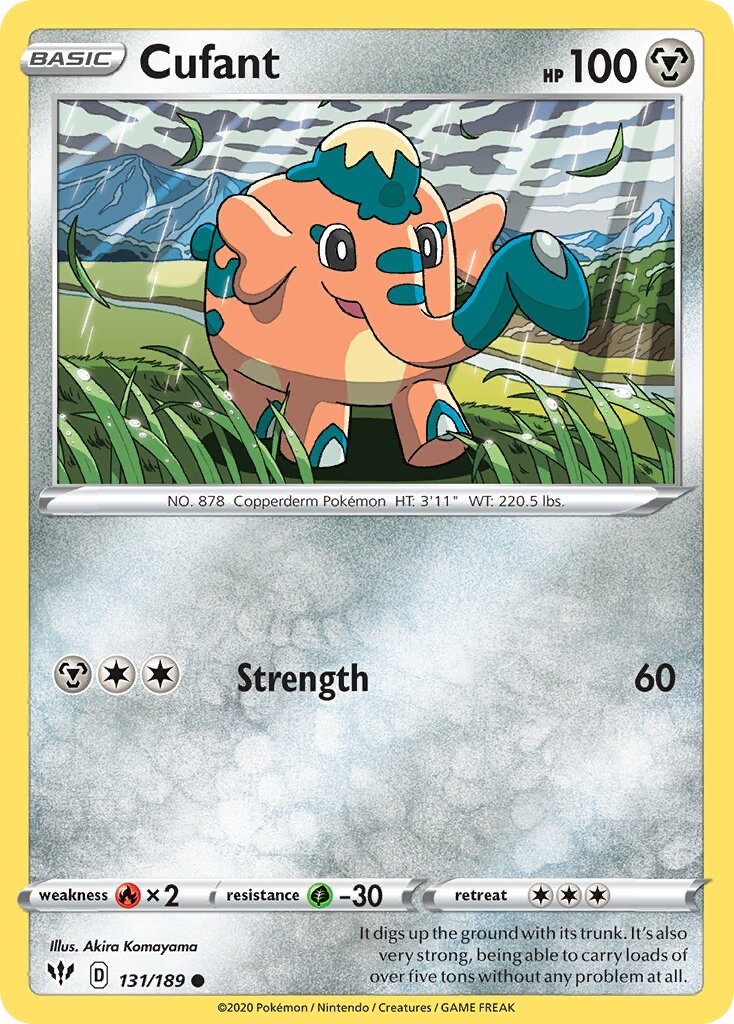 Cufant 131/201 — Darkness Ablaze (English Pokémon TCG card)