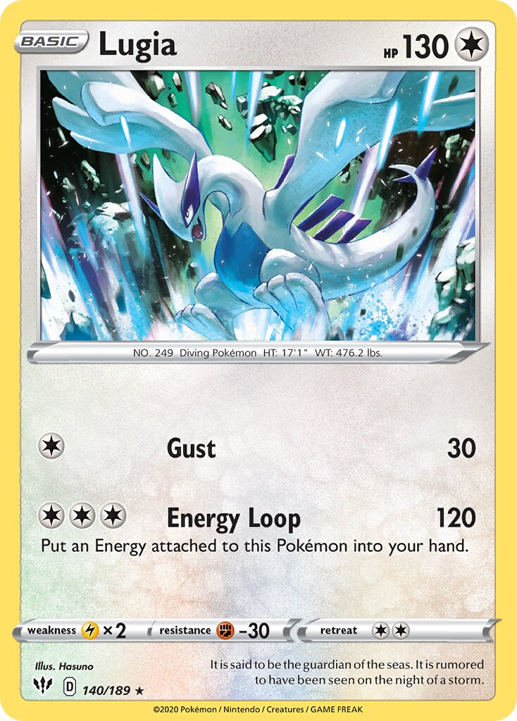 Lugia 140/201 — Darkness Ablaze (English Pokémon TCG card)