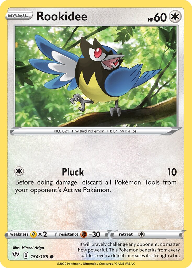 Rookidee 154/201 — Darkness Ablaze (English Pokémon TCG card)