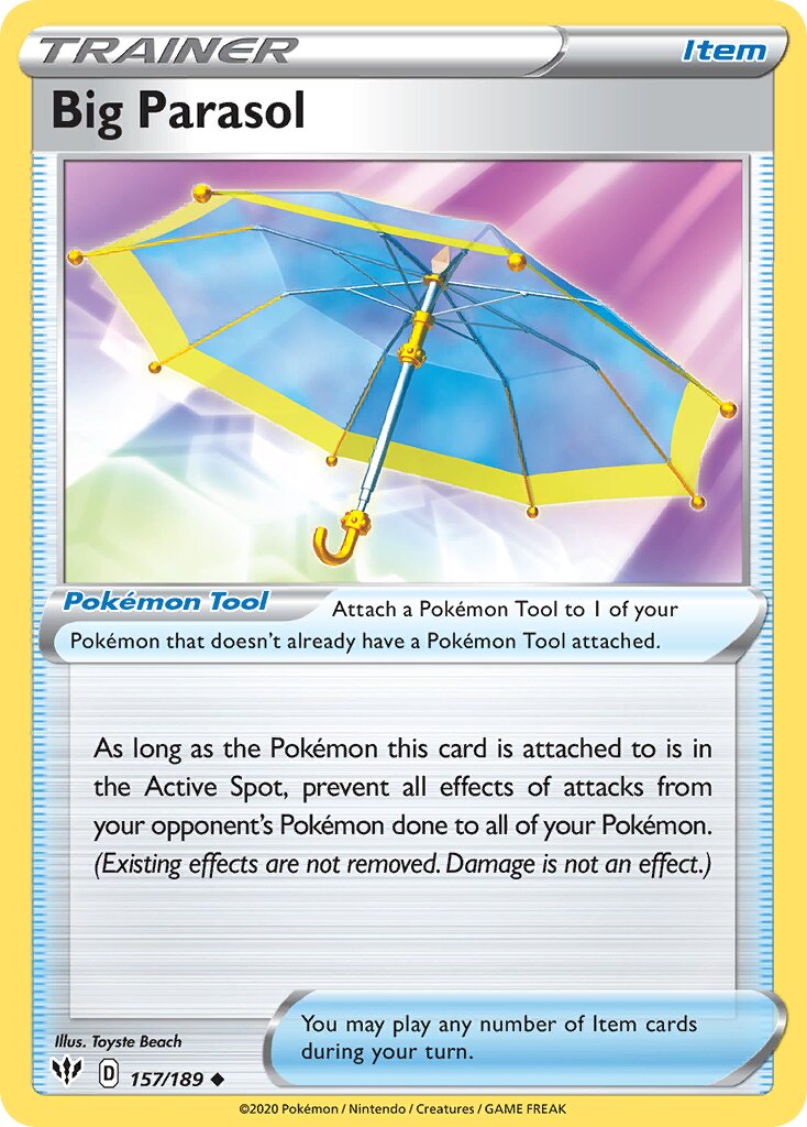 Big Parasol 157/201 — Darkness Ablaze (English Pokémon TCG card)