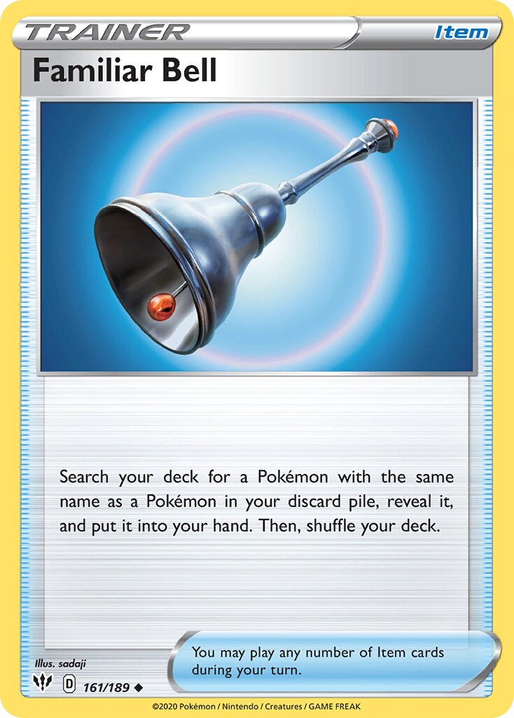 Familiar Bell 161/201 — Darkness Ablaze (English Pokémon TCG card)