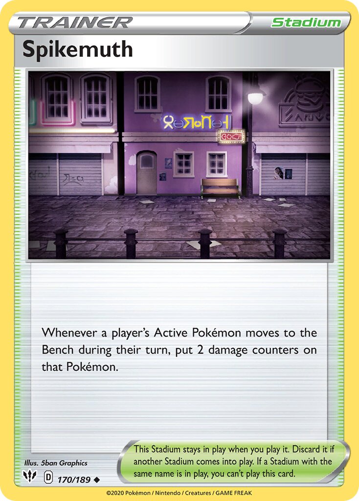 Spikemuth 170/201 — Darkness Ablaze (English Pokémon TCG card)