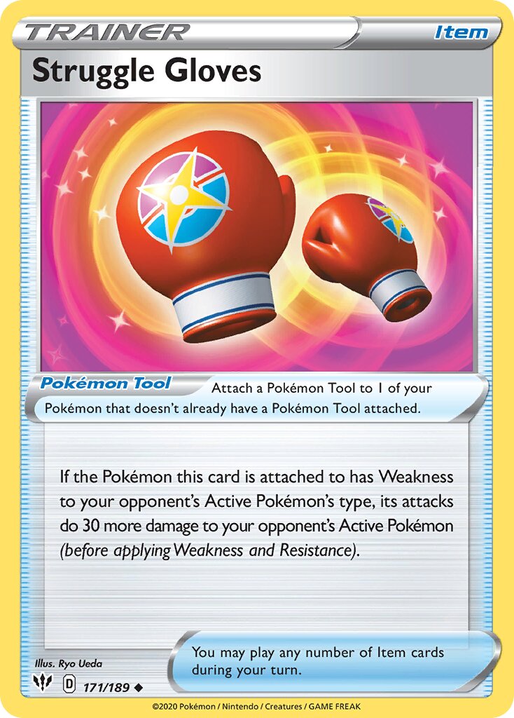 Struggle Gloves 171/201 — Darkness Ablaze (English Pokémon TCG card)