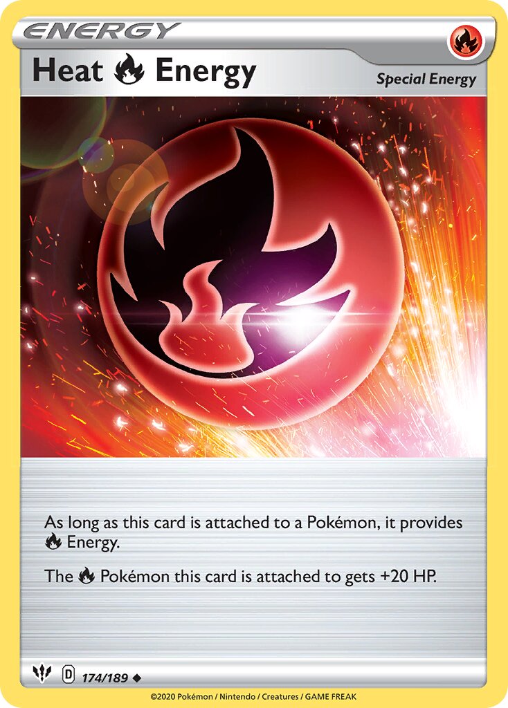 Heat Fire Energy 174/201 — Darkness Ablaze (English Pokémon TCG card)