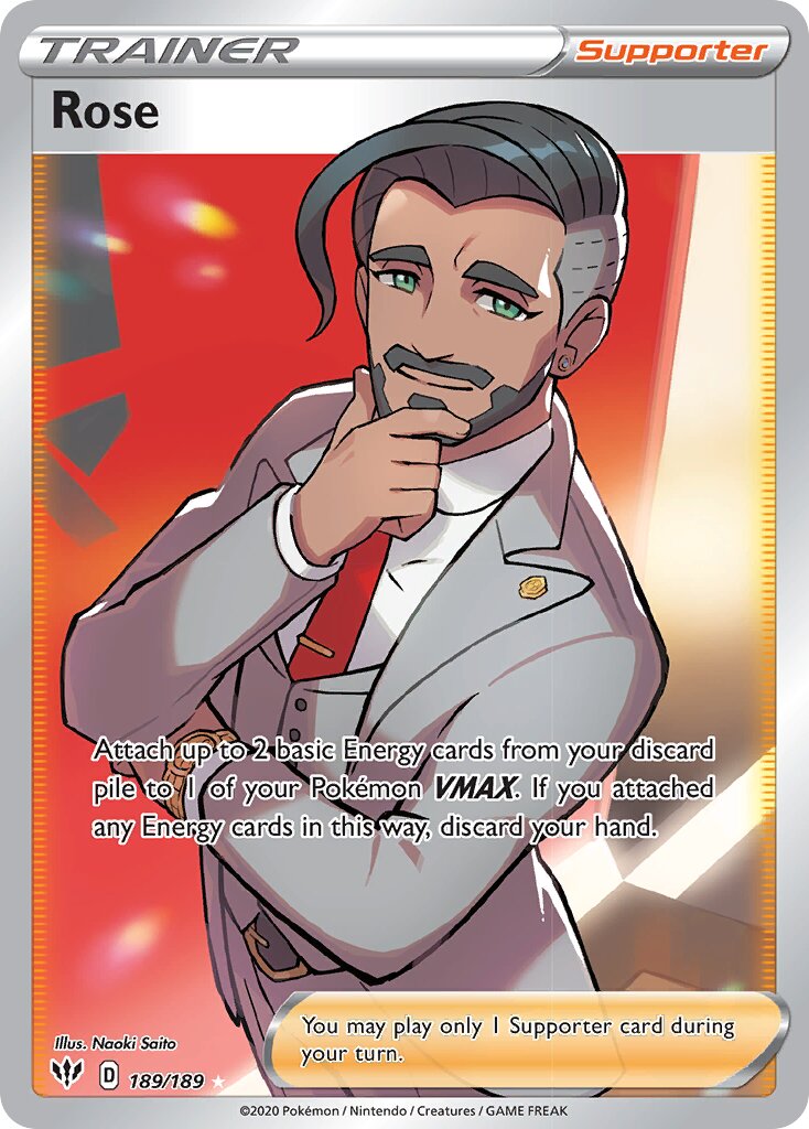 Rose 189/201 — Darkness Ablaze (English Pokémon TCG card)