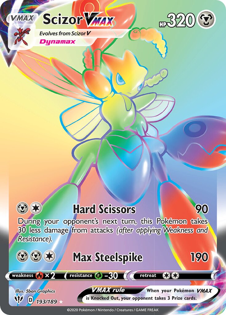Scizor VMAX 193/201 — Darkness Ablaze (English Pokémon TCG card)