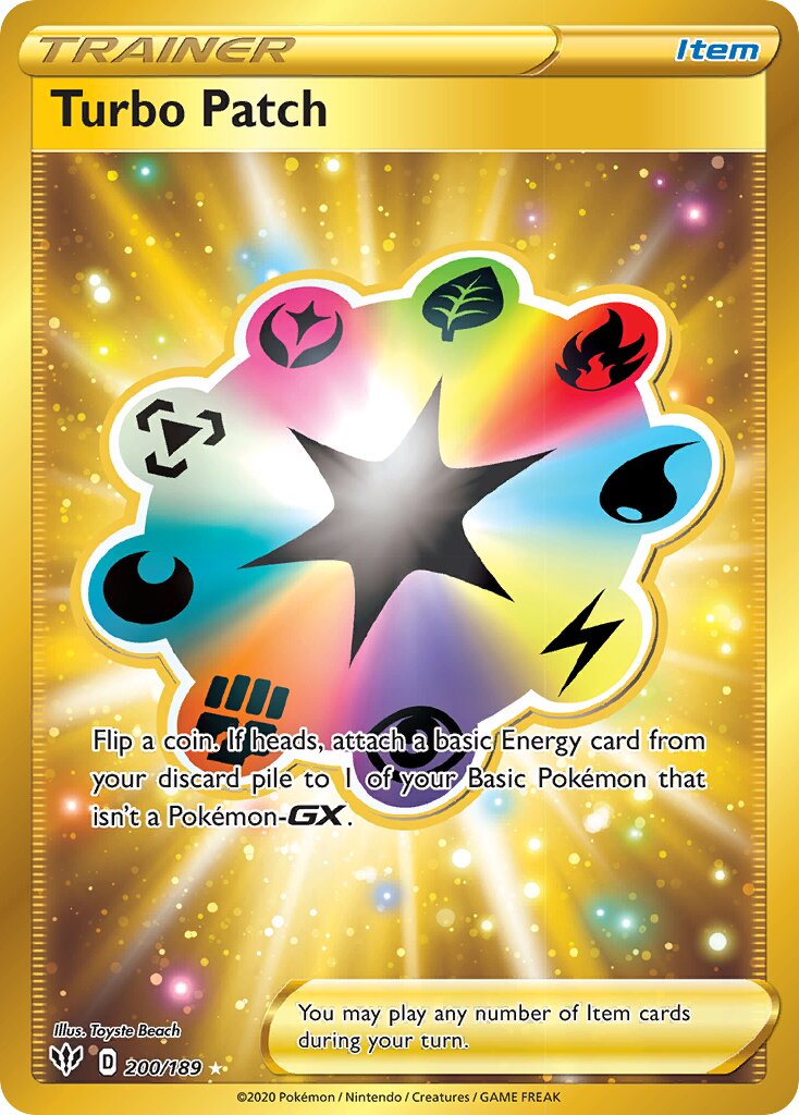 Turbo Patch 200/201 — Darkness Ablaze (English Pokémon TCG card)