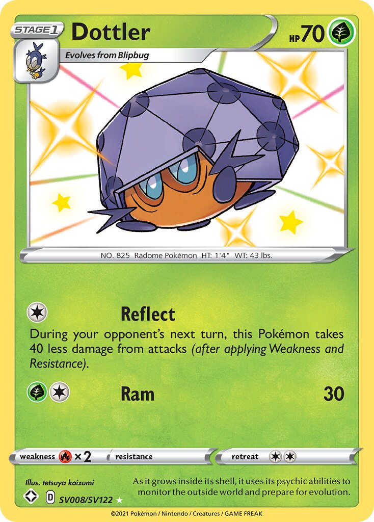 Dottler 008/195 — Shining Fates (English Pokémon TCG card)