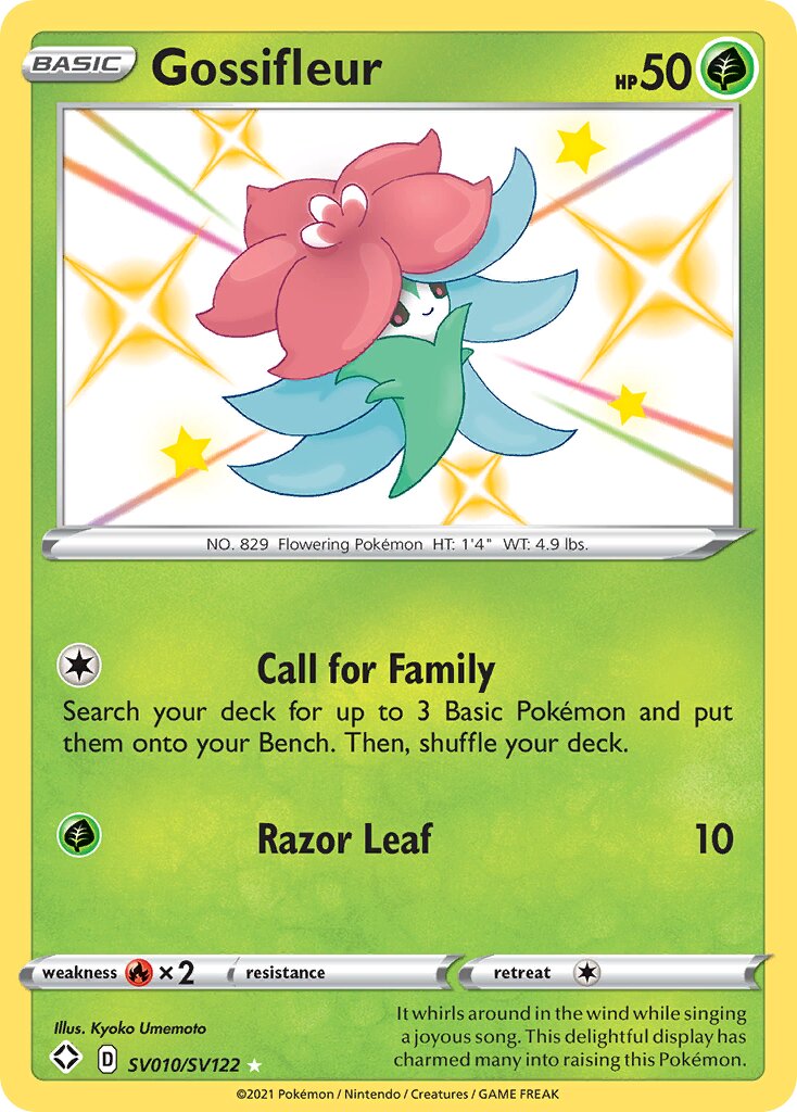 Gossifleur 010/195 — Shining Fates (English Pokémon TCG card)