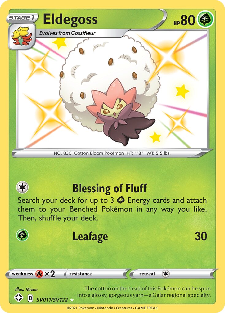 Eldegoss 011/195 — Shining Fates (English Pokémon TCG card)