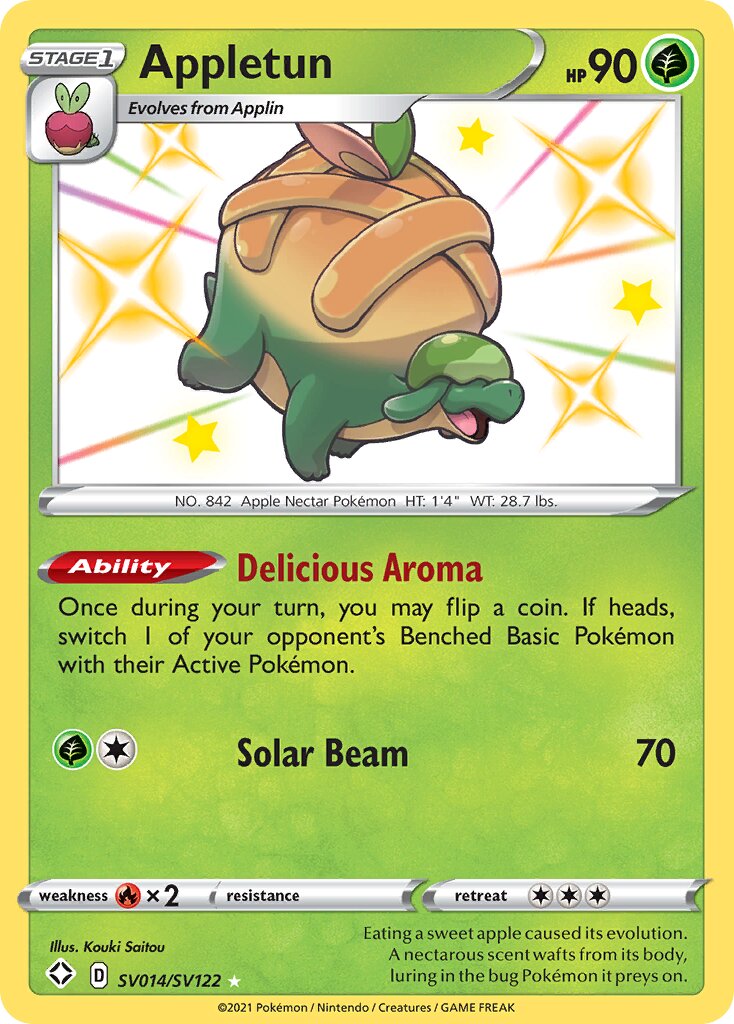 Appletun 014/195 — Shining Fates (English Pokémon TCG card)