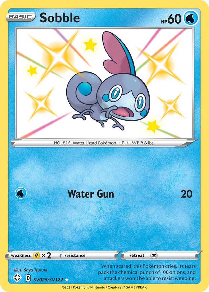 Sobble 025/195 — Shining Fates (English Pokémon TCG card)