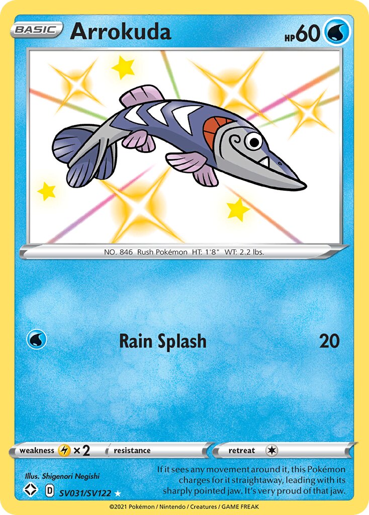 Arrokuda 031/195 — Shining Fates (English Pokémon TCG card)