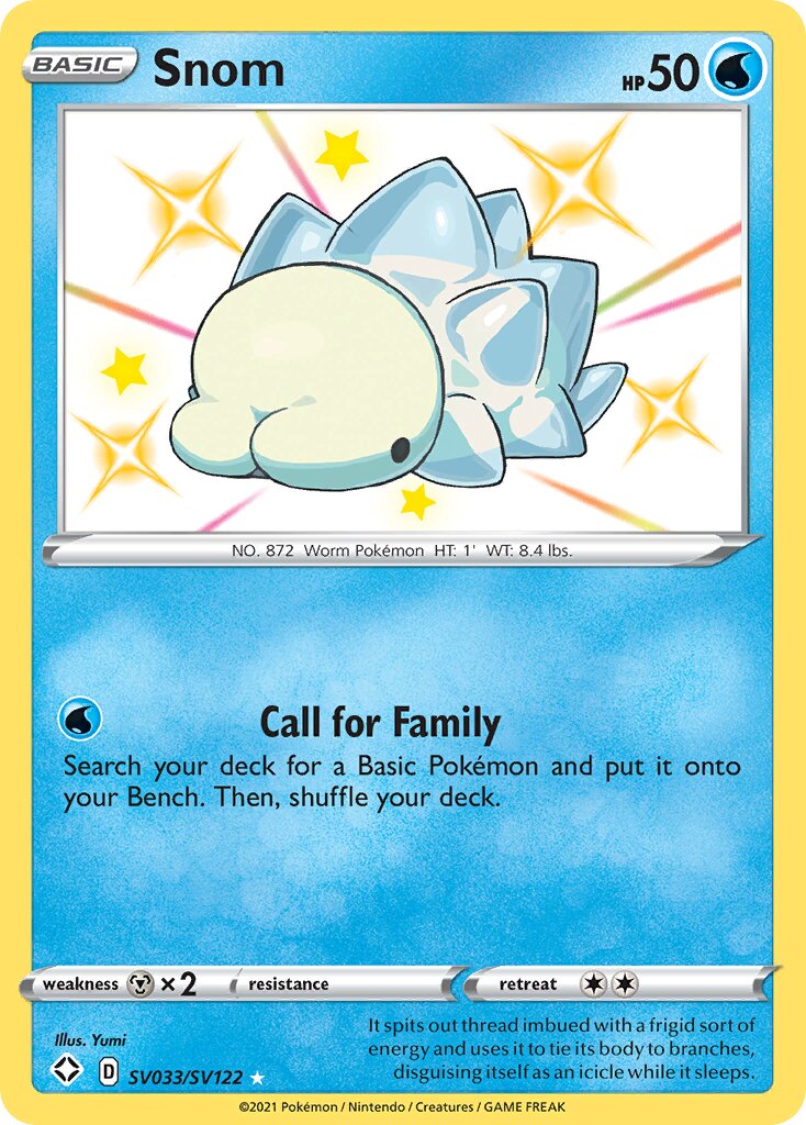 Snom 033/195 — Shining Fates (English Pokémon TCG card)