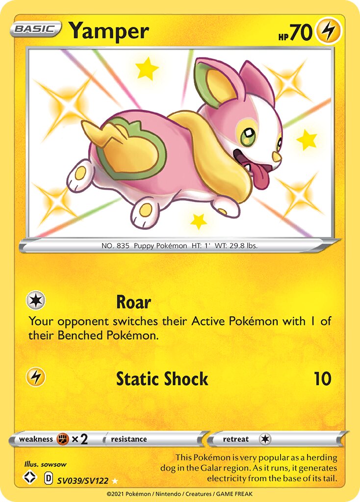 Yamper 039/195 — Shining Fates (English Pokémon TCG card)
