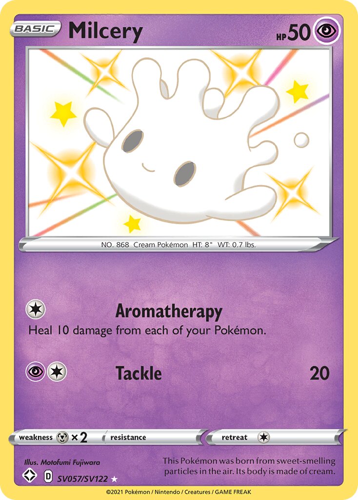 Milcery 057/195 — Shining Fates (English Pokémon TCG card)