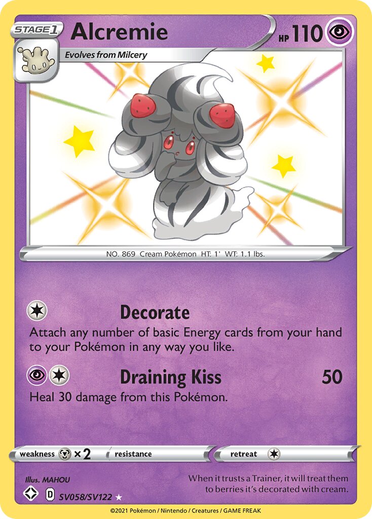 Alcremie 058/195 — Shining Fates (English Pokémon TCG card)