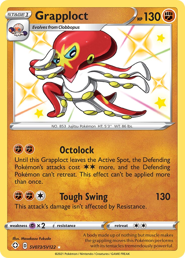 Grapploct 073/195 — Shining Fates (English Pokémon TCG card)