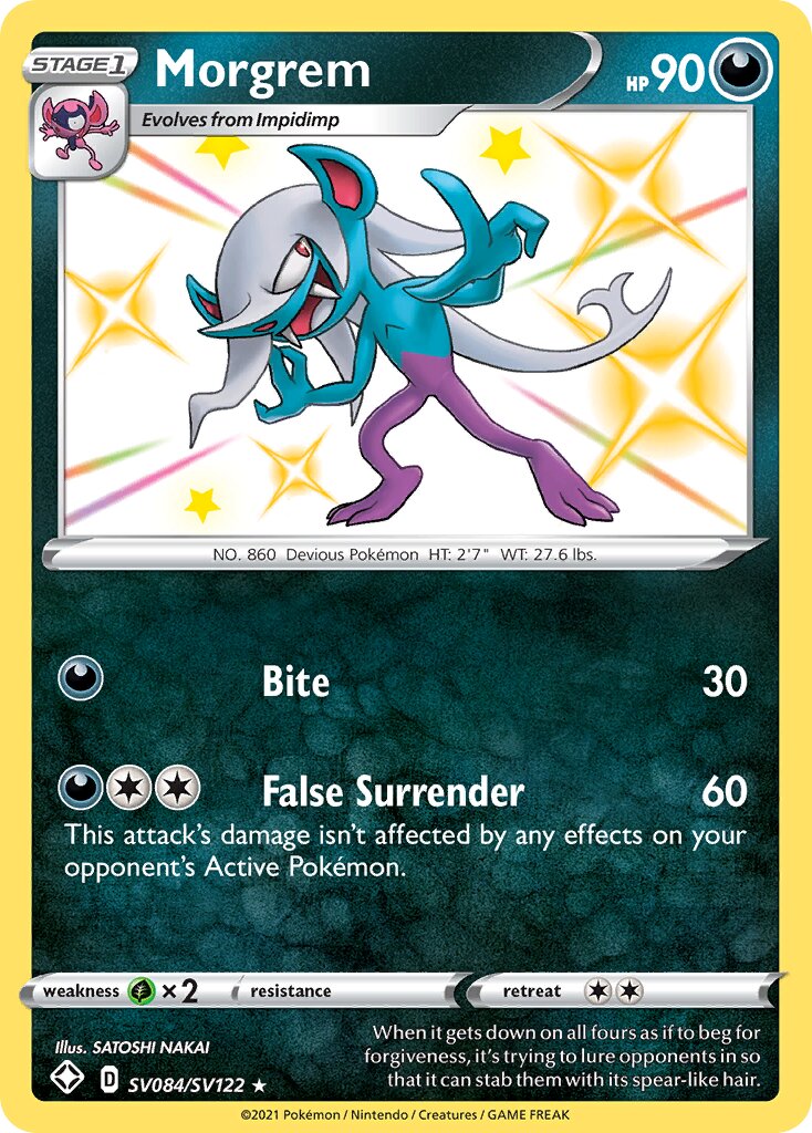 Morgrem 084/195 — Shining Fates (English Pokémon TCG card)