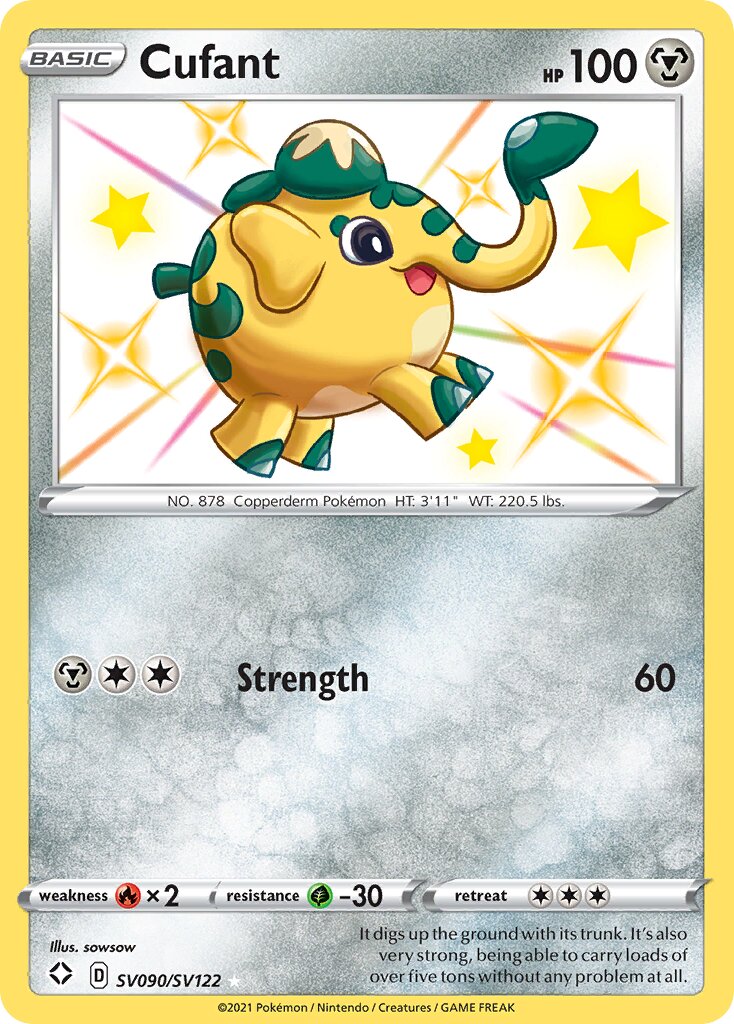 Cufant 090/195 — Shining Fates (English Pokémon TCG card)