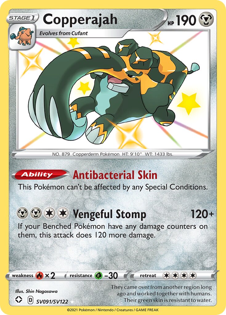 Copperajah 091/195 — Shining Fates (English Pokémon TCG card)