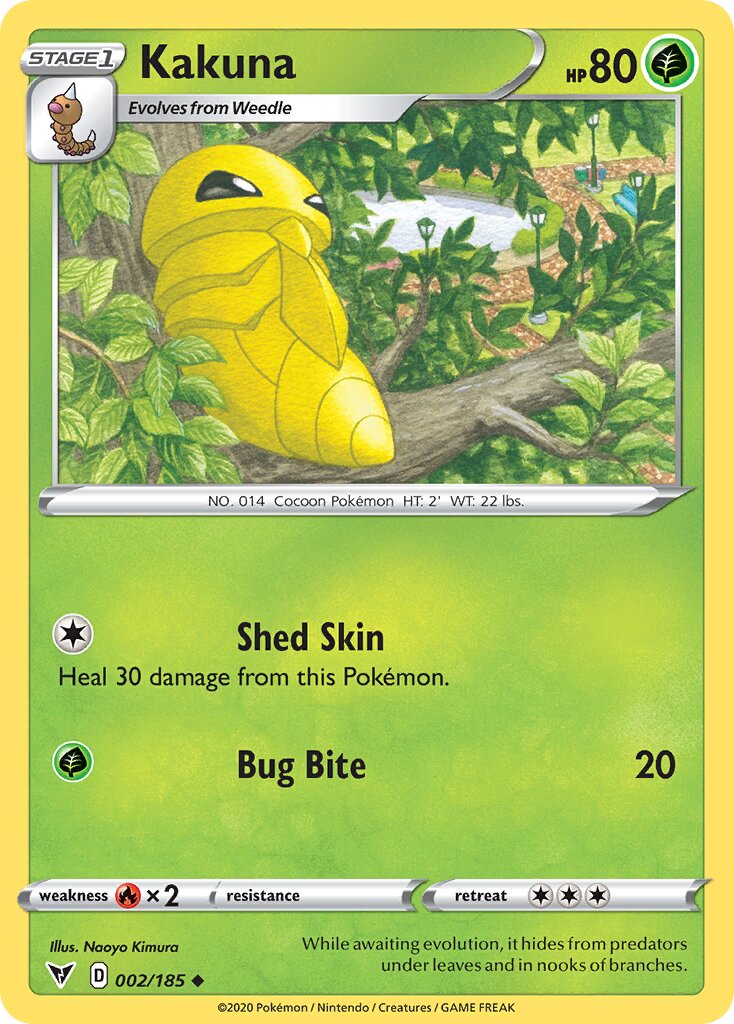 Kakuna 002/203 — Vivid Voltage (English Pokémon TCG card)