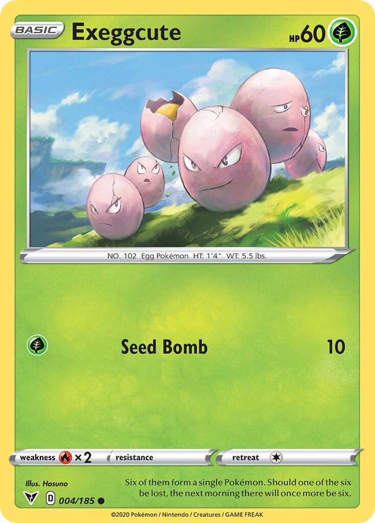 Exeggcute 004/203 — Vivid Voltage (English Pokémon TCG card)