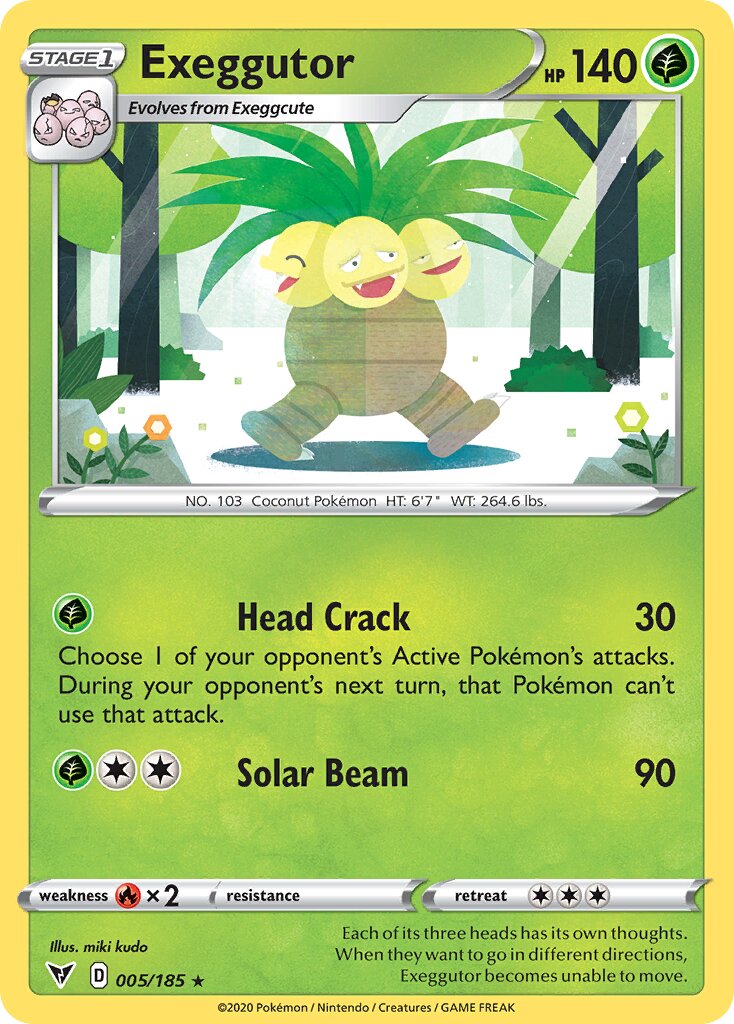 Exeggutor 005/203 — Vivid Voltage (English Pokémon TCG card)