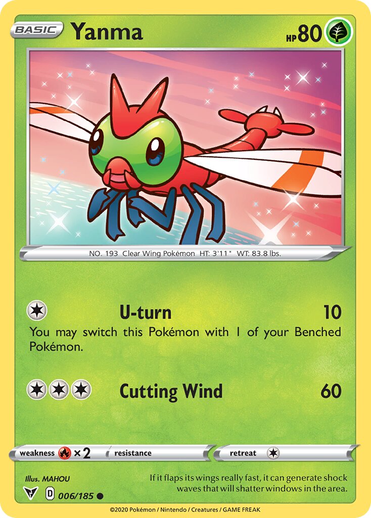 Yanma 006/203 — Vivid Voltage (English Pokémon TCG card)