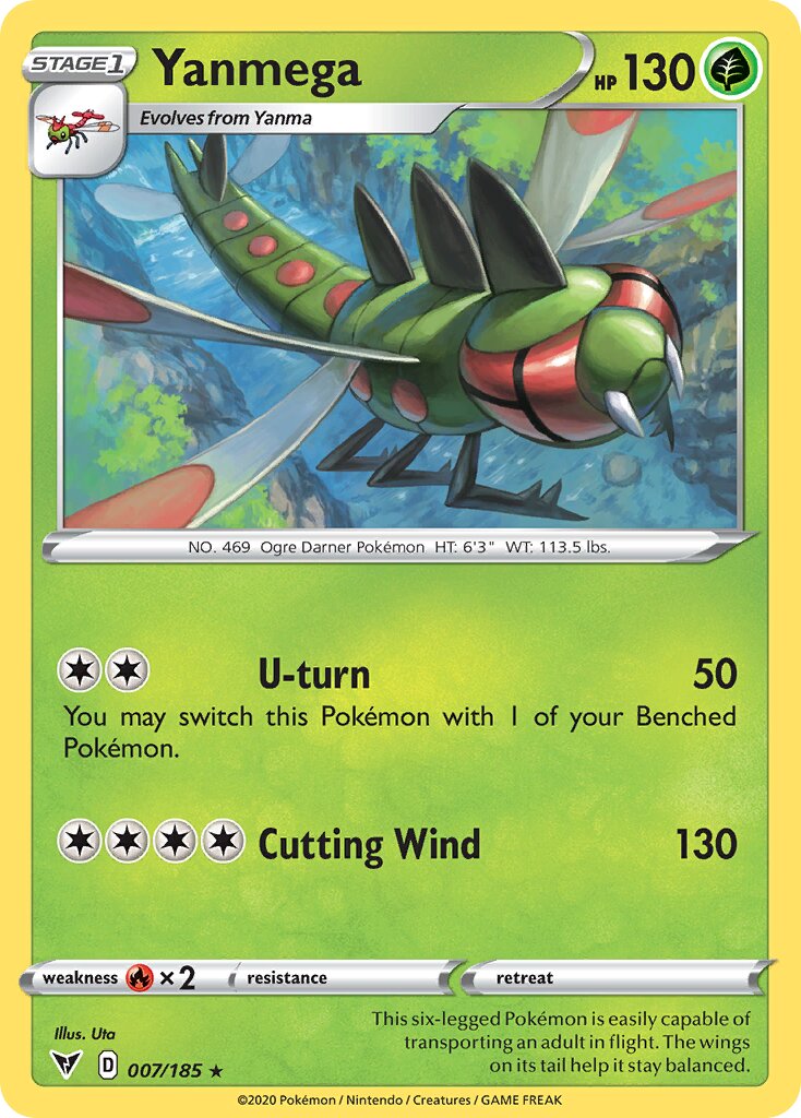 Yanmega 007/203 — Vivid Voltage (English Pokémon TCG card)