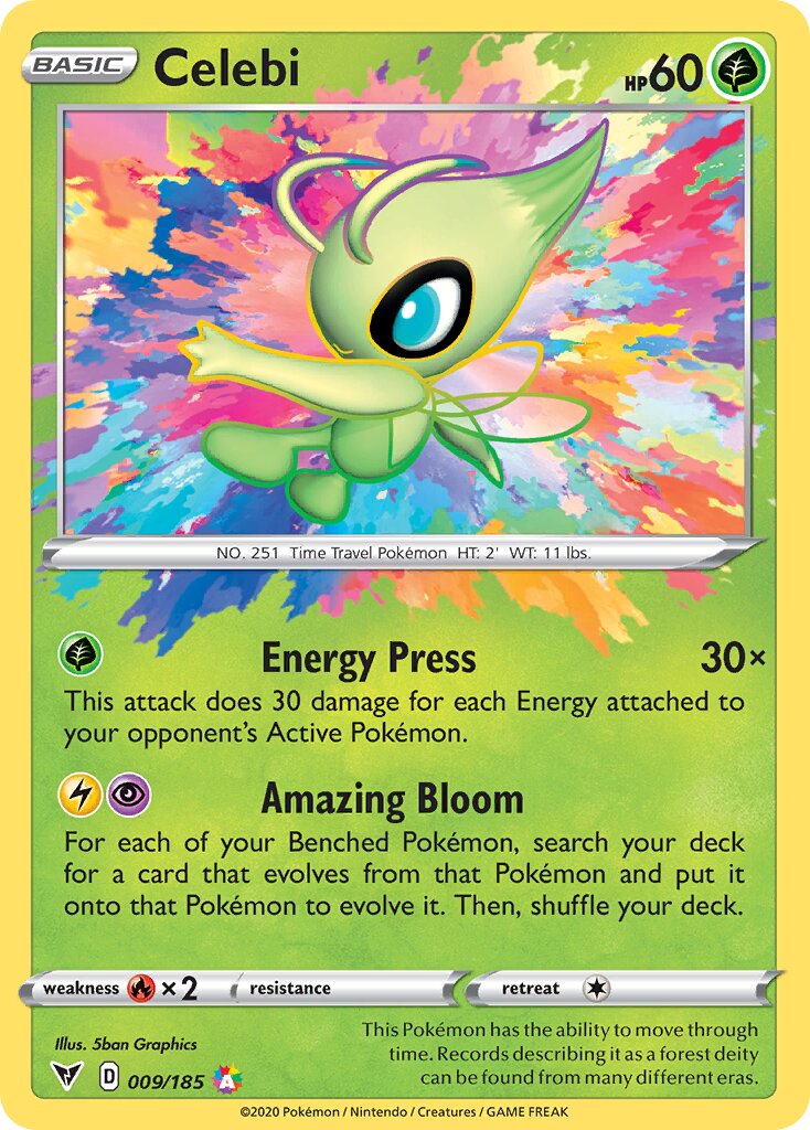 Celebi 009/203 — Vivid Voltage (English Pokémon TCG card)
