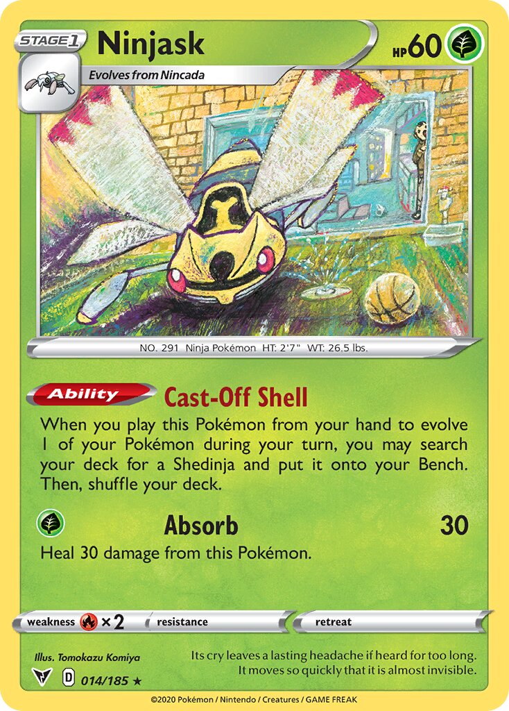 Ninjask 014/203 — Vivid Voltage (English Pokémon TCG card)