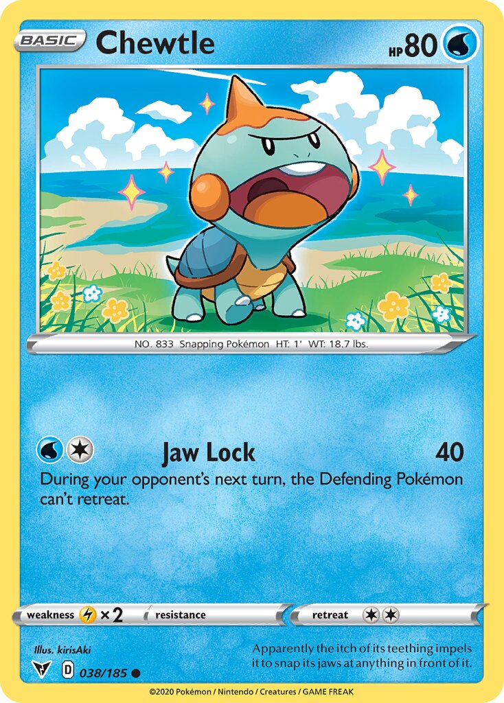 Chewtle 038/203 — Vivid Voltage (English Pokémon TCG card)