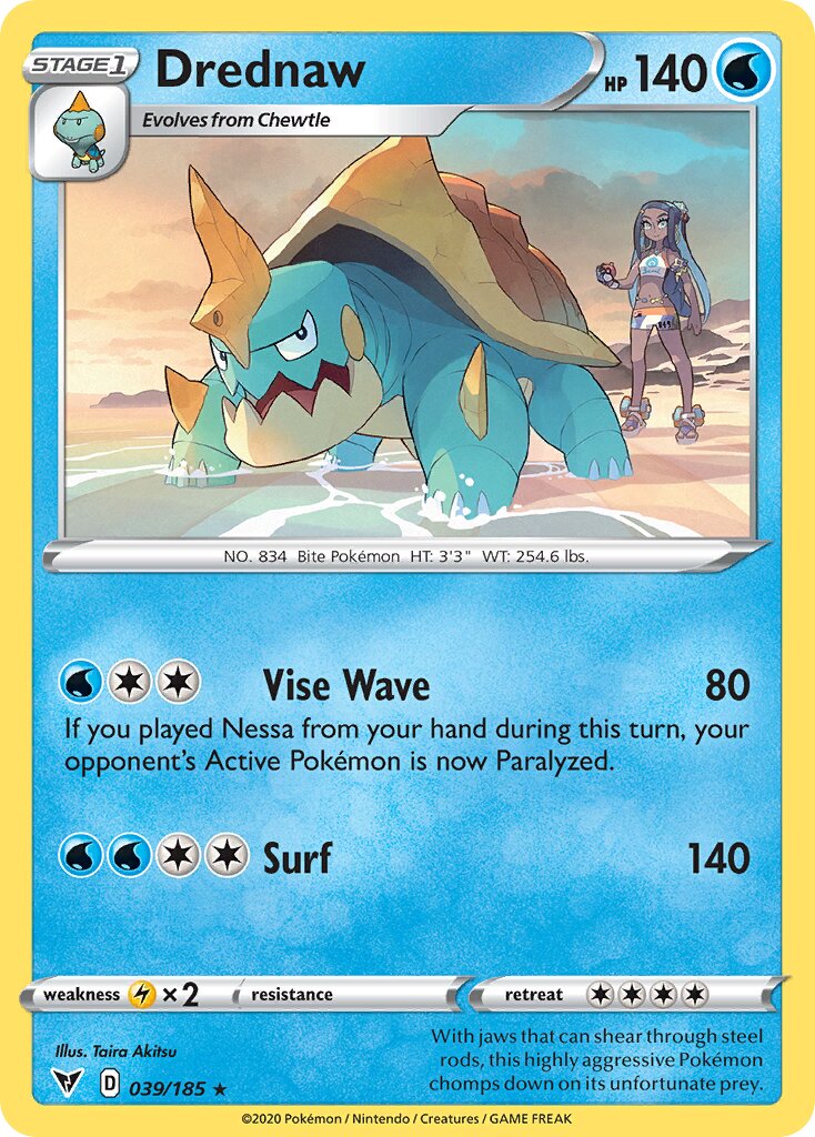 Drednaw 039/203 — Vivid Voltage (English Pokémon TCG card)