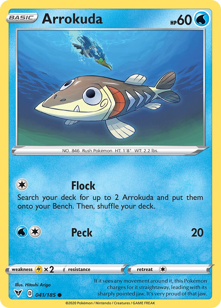 Arrokuda 041/203 — Vivid Voltage (English Pokémon TCG card)