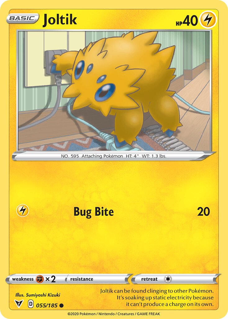 Joltik 055/203 — Vivid Voltage (English Pokémon TCG card)