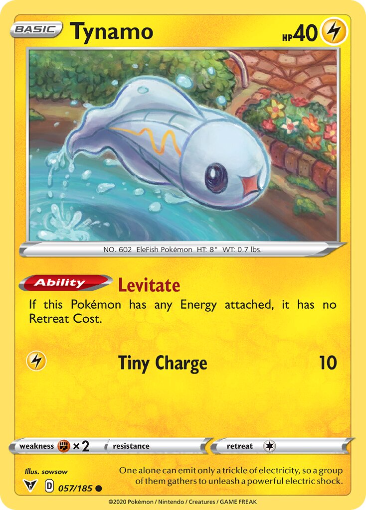 Tynamo 057/203 — Vivid Voltage (English Pokémon TCG card)